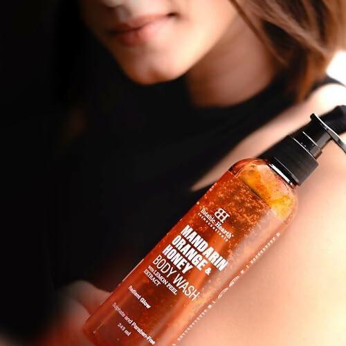 Botanic Hearth Mandarin Orange & Honey Body Wash with Lemon Peel Extract For a Radiant Glow
