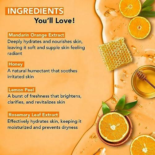 Botanic Hearth Mandarin Orange & Honey Body Wash with Lemon Peel Extract For a Radiant Glow