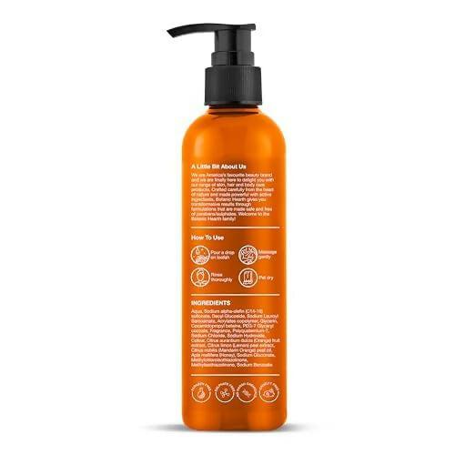 Botanic Hearth Mandarin Orange & Honey Body Wash with Lemon Peel Extract For a Radiant Glow
