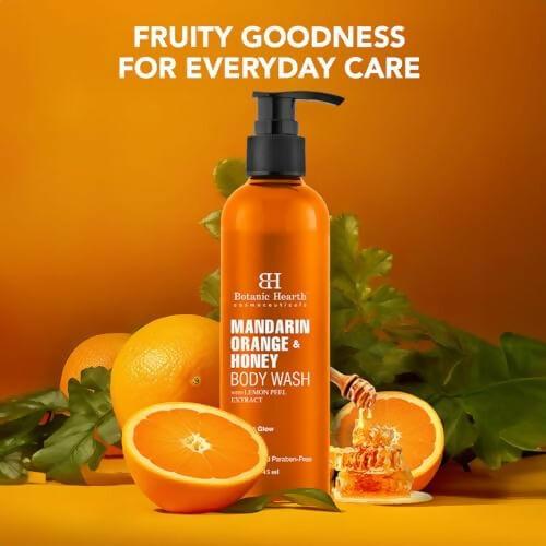 Botanic Hearth Mandarin Orange & Honey Body Wash with Lemon Peel Extract For a Radiant Glow