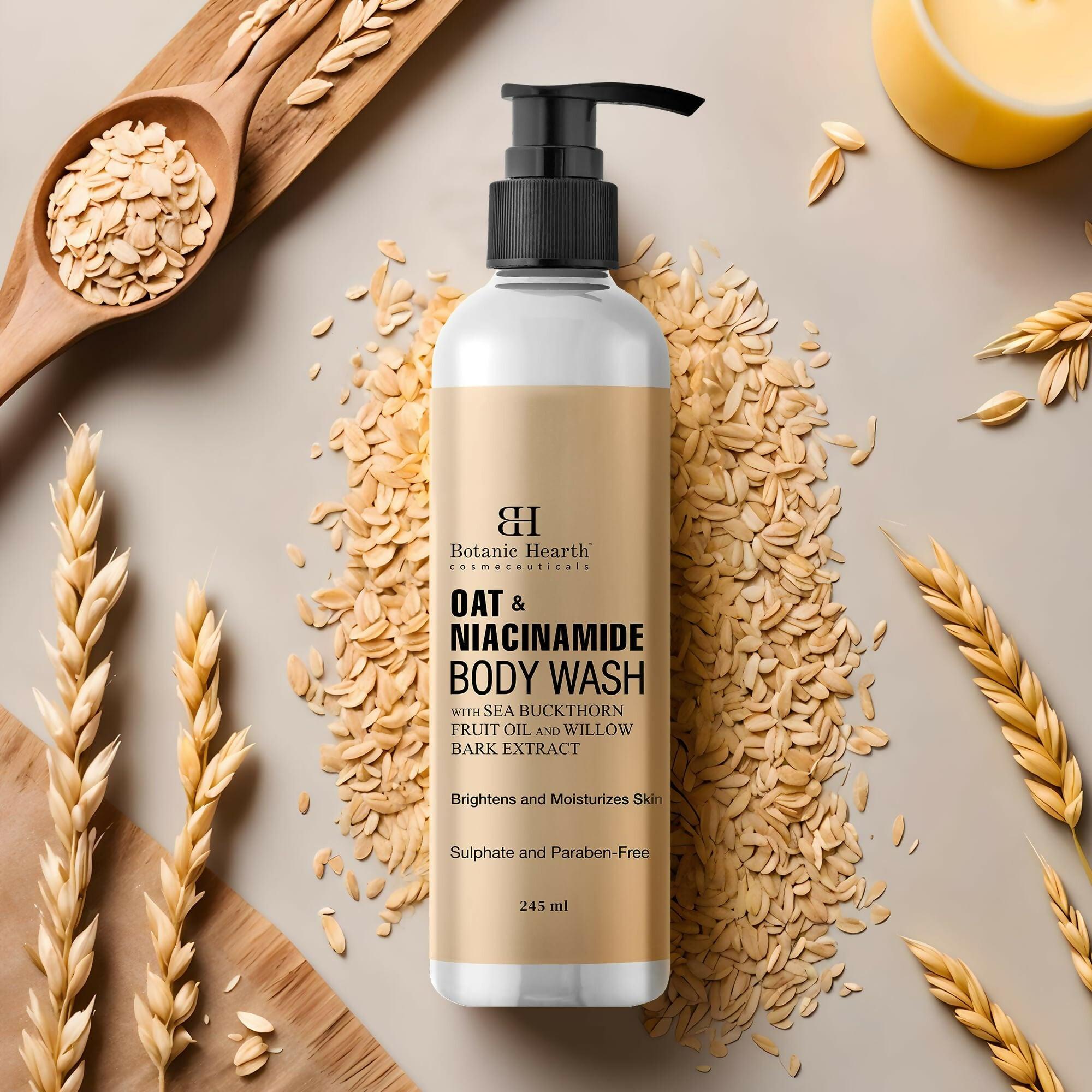 Botanic Hearth Oat & Niacinamide Body Wash Moisturizing & Skin Whitening