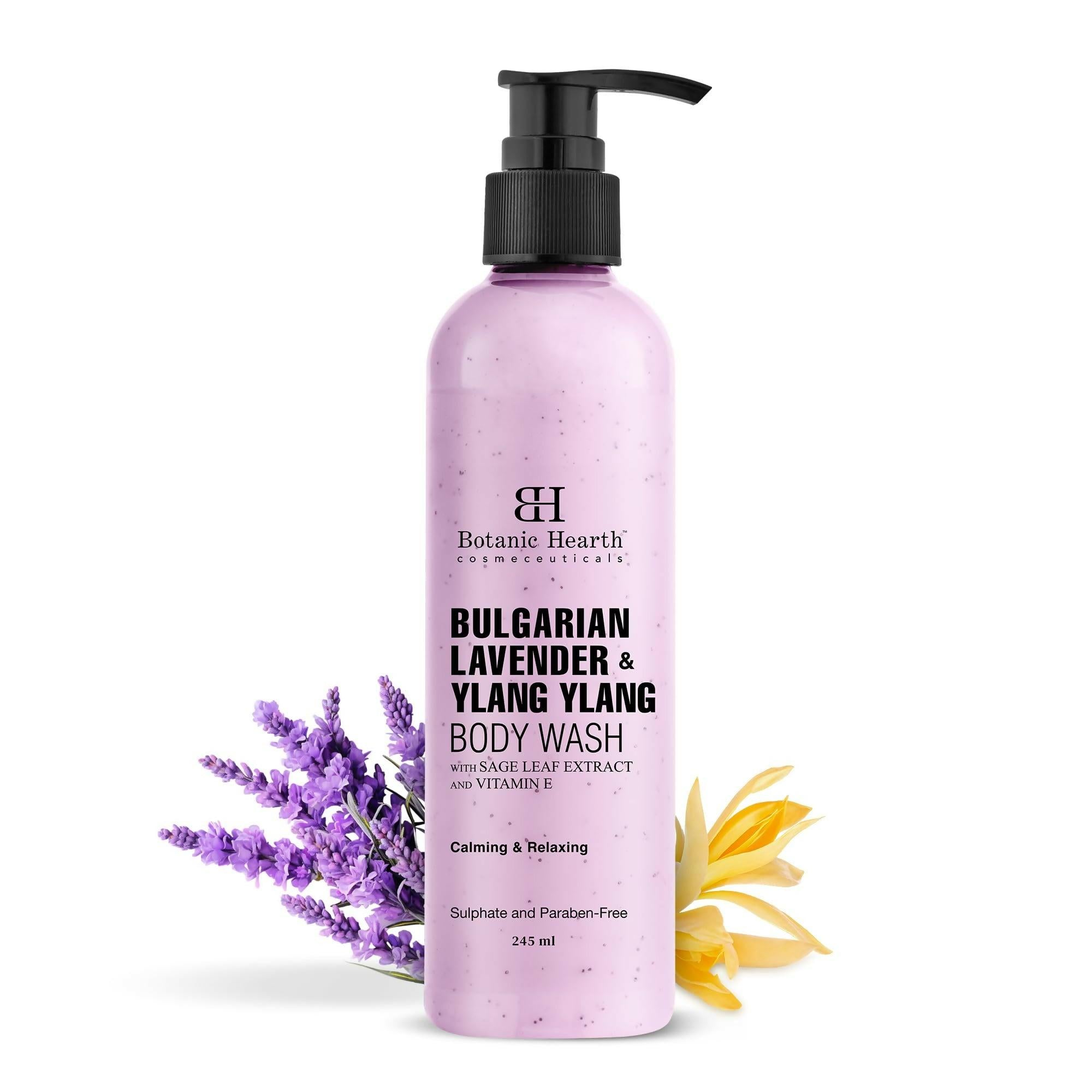 Botanic Hearth Bulgarian Lavender & Ylang Ylang Body Wash with Vitamin E, Sage Leaf Extracts