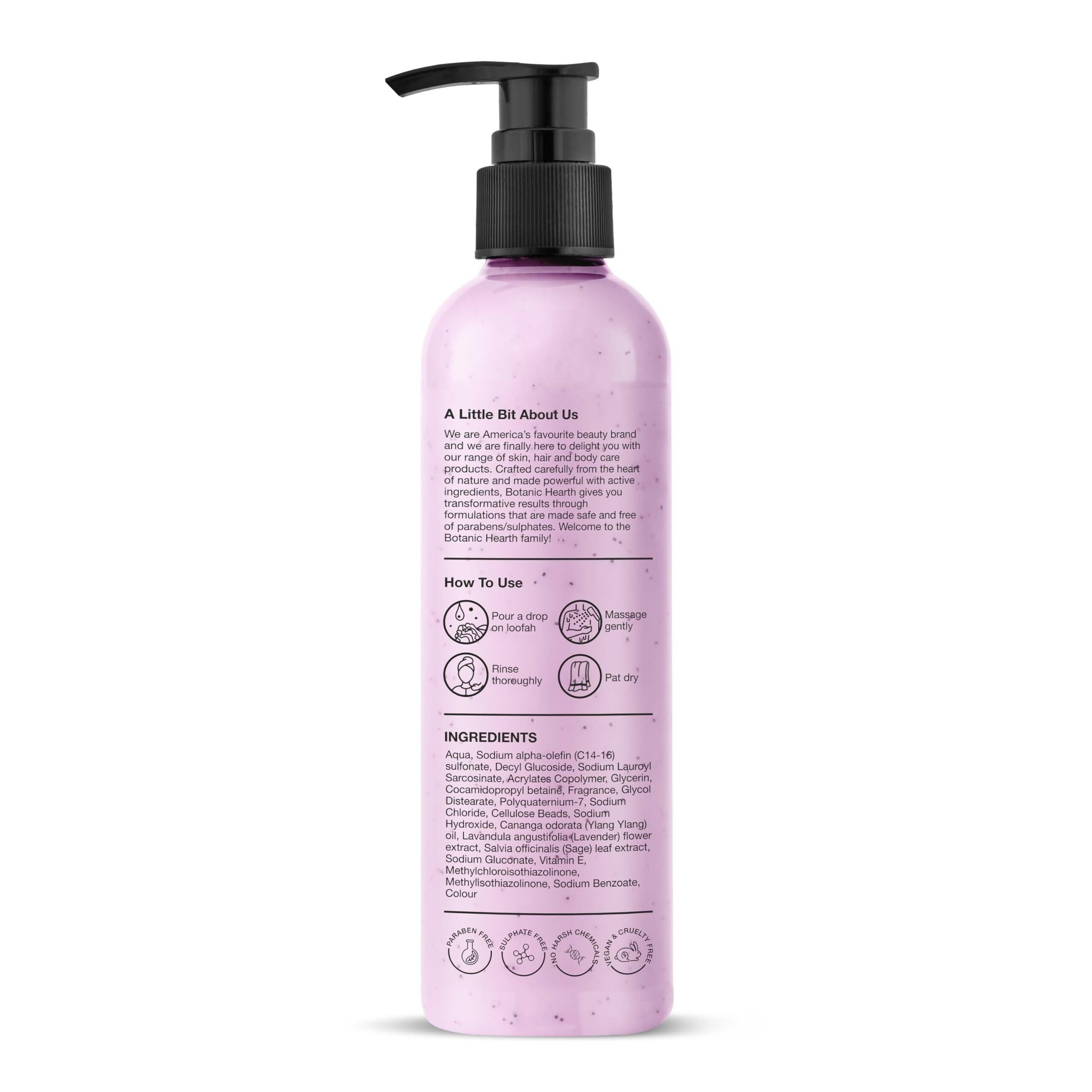Botanic Hearth Bulgarian Lavender & Ylang Ylang Body Wash with Vitamin E, Sage Leaf Extracts