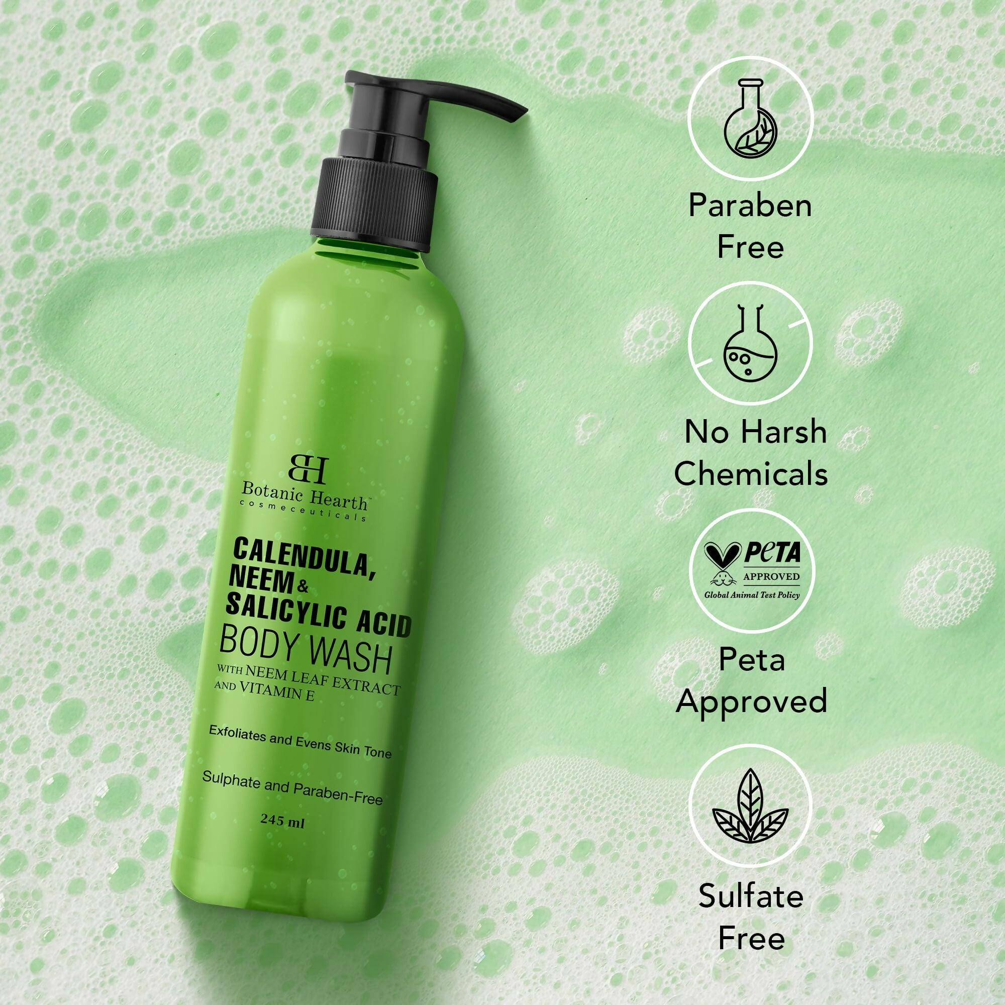 Botanic Hearth Calendula, Neem & Salicylic Acid Body Wash