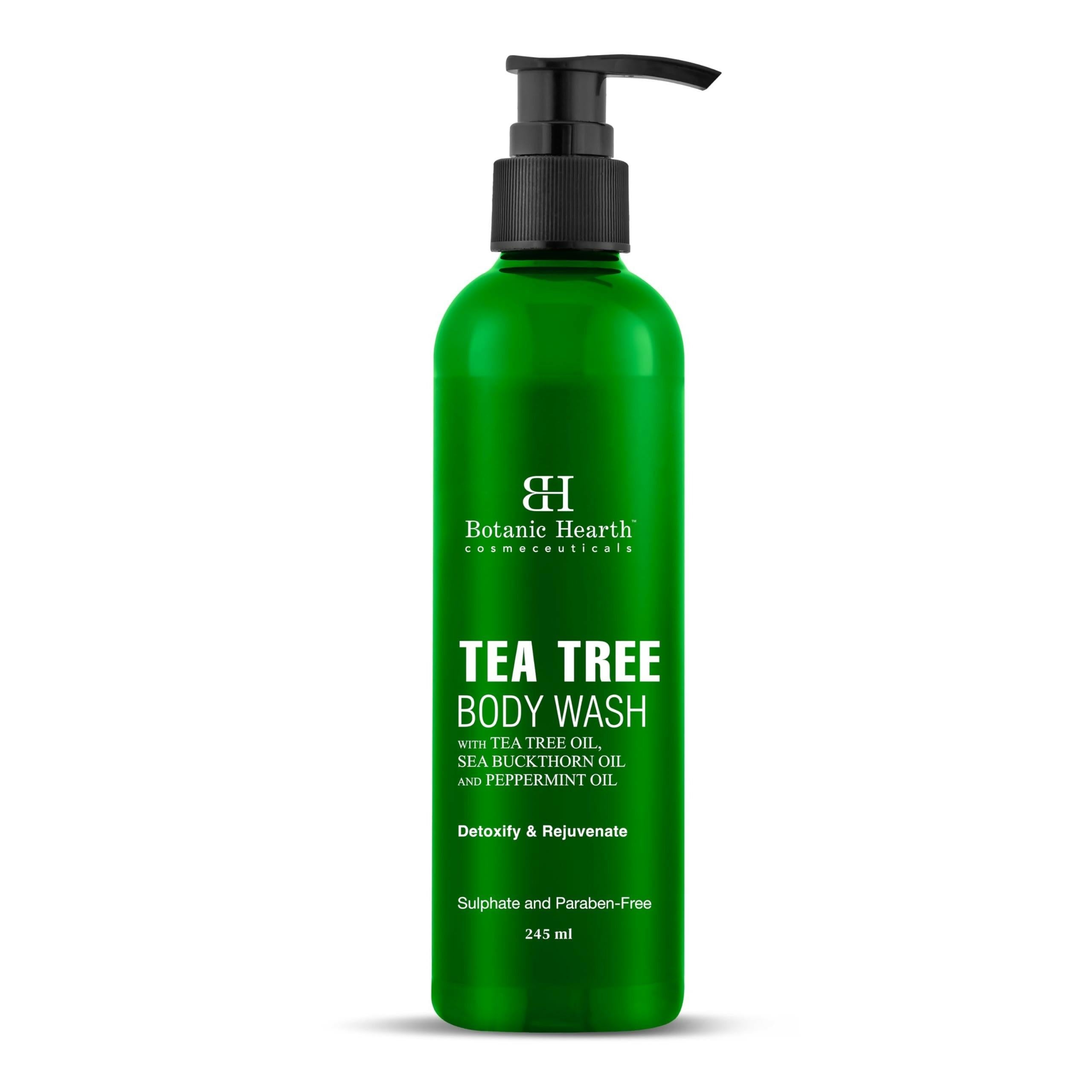 Botanic Hearth Tea Tree Body Wash with Sea Buckthorn Oil, Peppermint Oil
