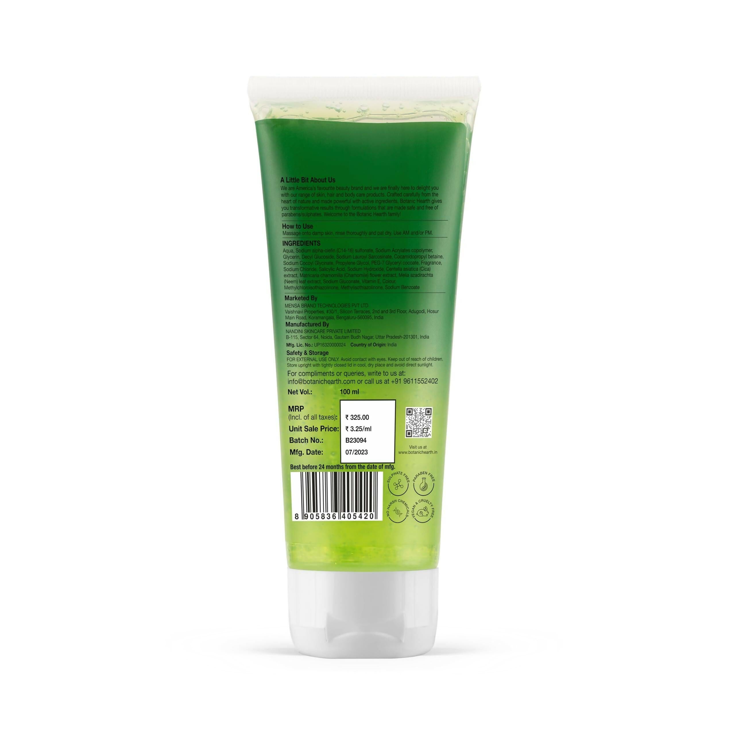 Botanic Hearth Neem, Cica & Salicylic Acid Cleanser Face Wash