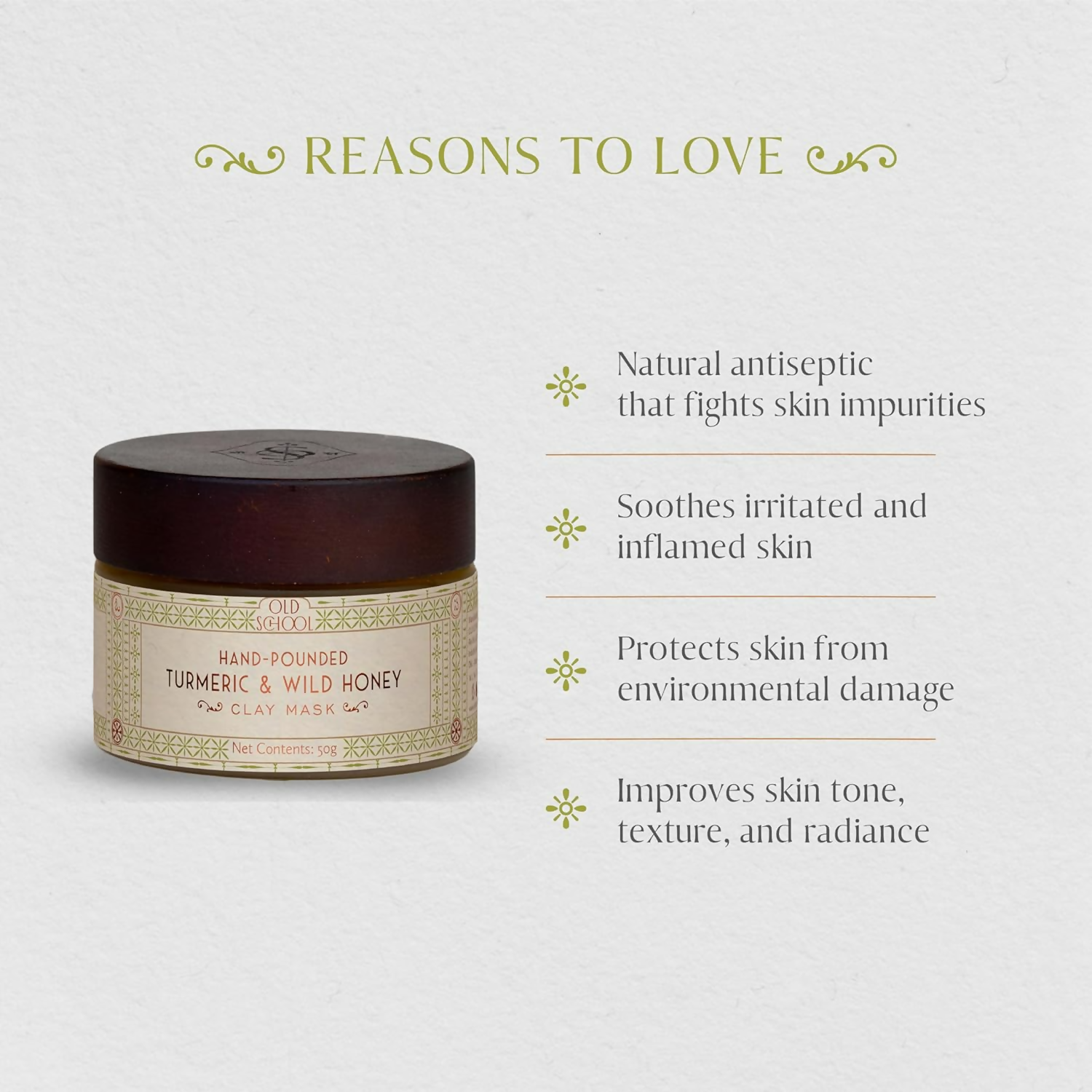 Old School Rituals Turmeric & Wild Honey Clay Mask