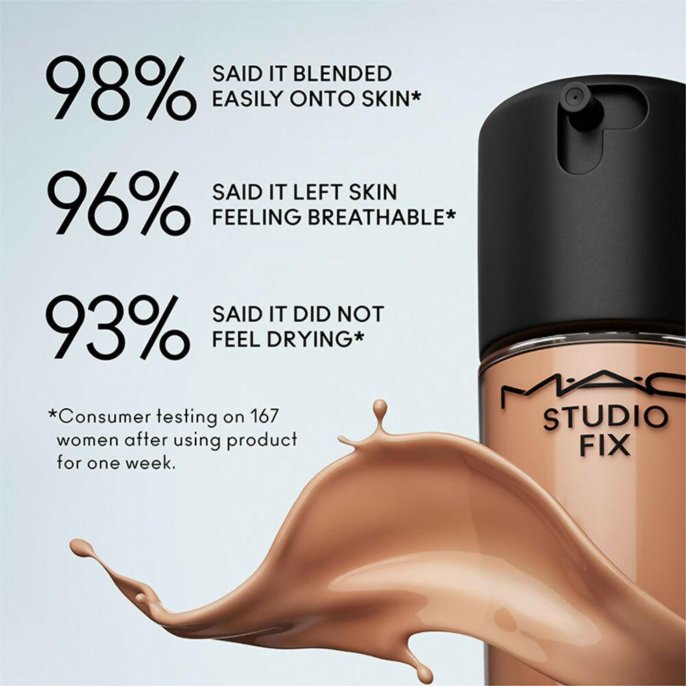 MAC Studio Fix Fluid SPF 15 Mini Soft Matte Foundation With Hyaluronic Acid - NC40