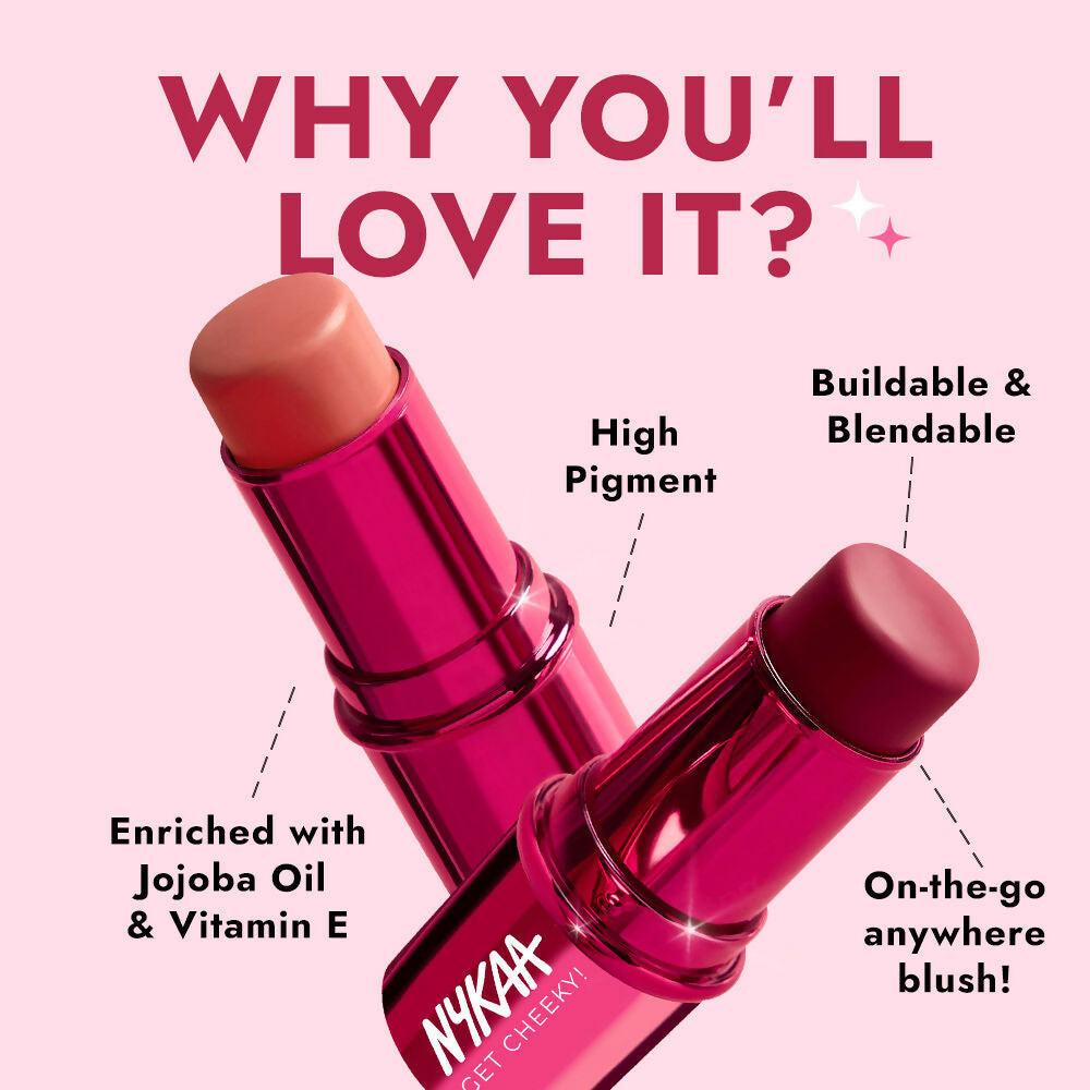 Nykaa Cosmetics Get Cheeky Blush Stick - Flirty Peach