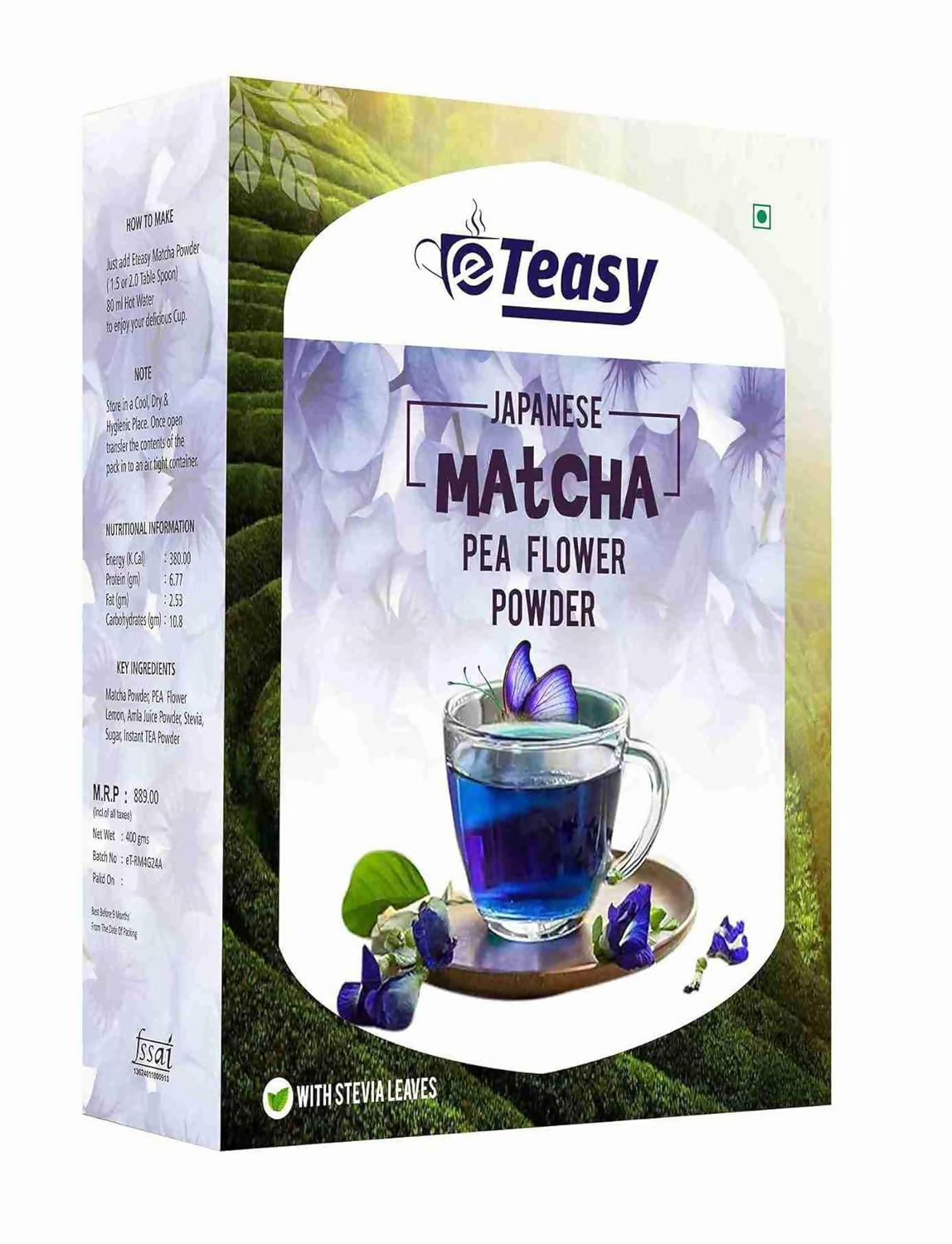 Eteasy Matcha Butterfly Pea Flower Powder