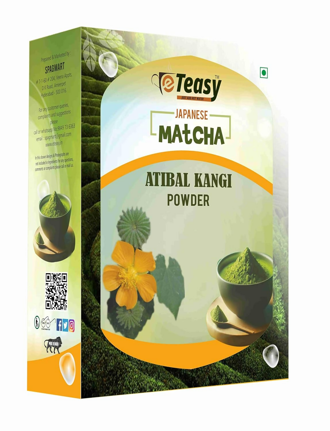 Eteasy Japanese Matcha Atibala Churna Bala Kangi Powder
