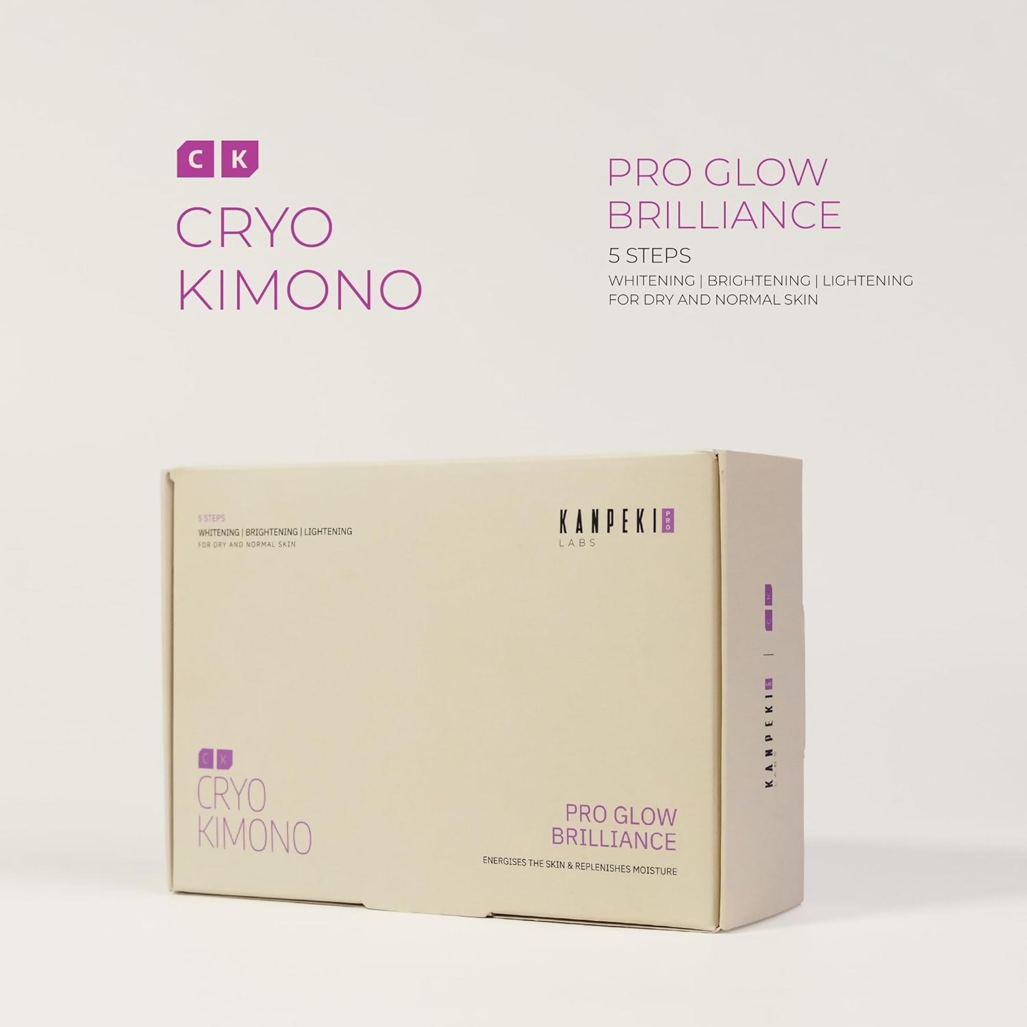 Kanpeki Cryo Kimono Pro Glow Brilliance - 5 Steps Facial Kit