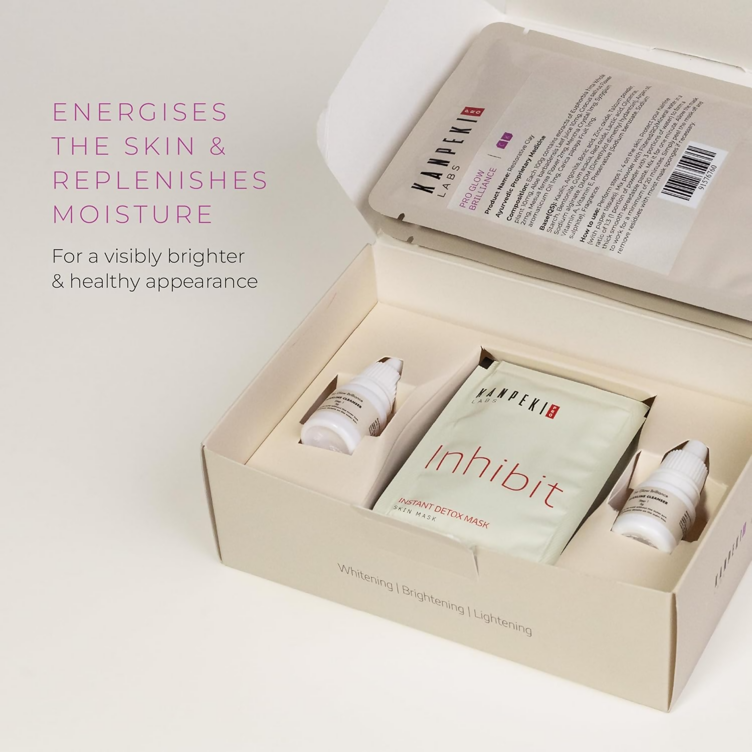 Kanpeki Cryo Kimono Pro Glow Brilliance - 5 Steps Facial Kit