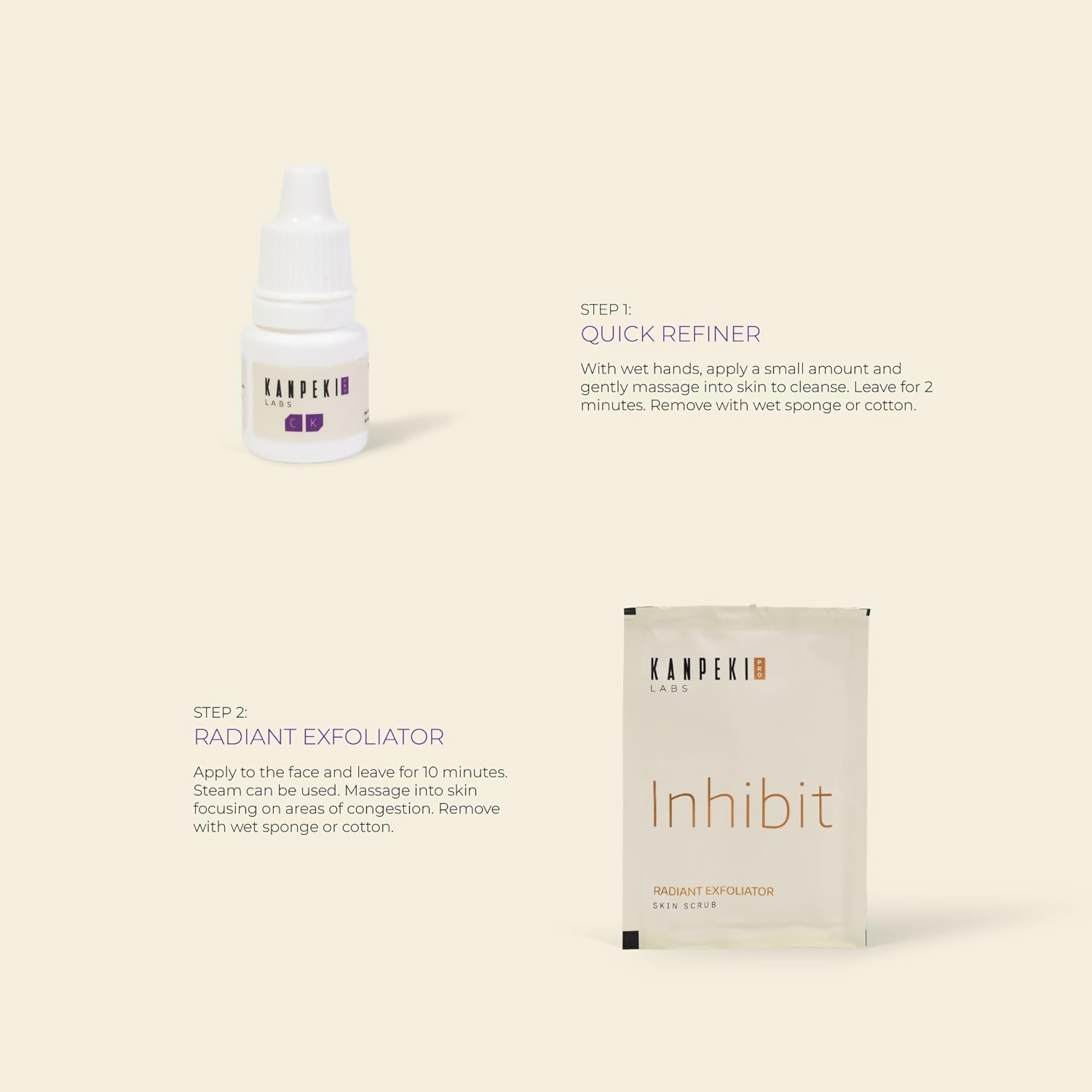 Kanpeki Pro Glow Resurface - 5 Steps Facial Kit