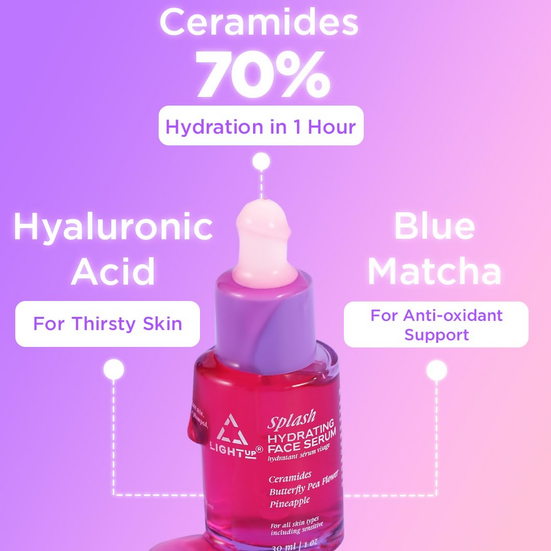 Light Up Splash Hydrating Face Serum With Hyaluronic Acid