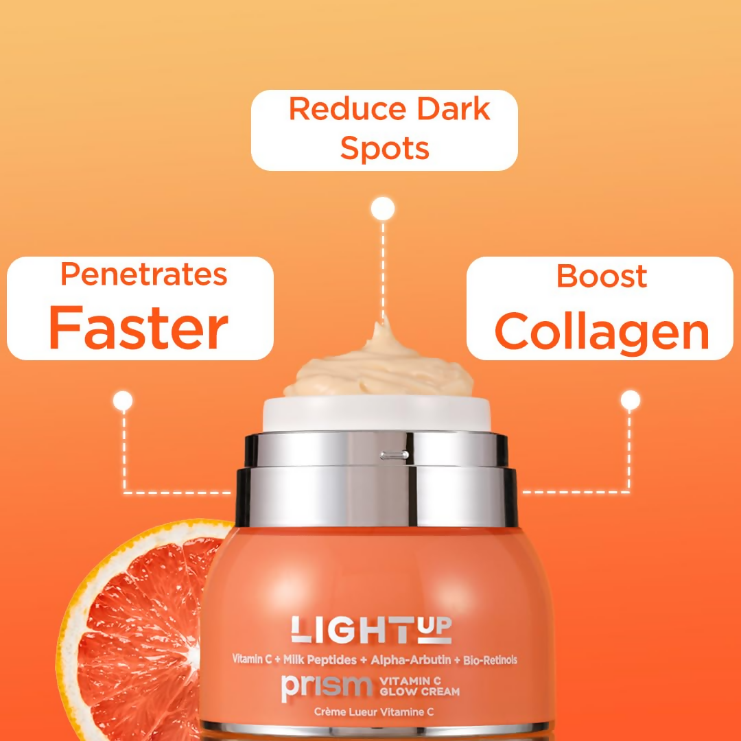 Light Up Beauty Prism Vitamin C Face Cream with Alpha Arbutin and Bio-Retinols