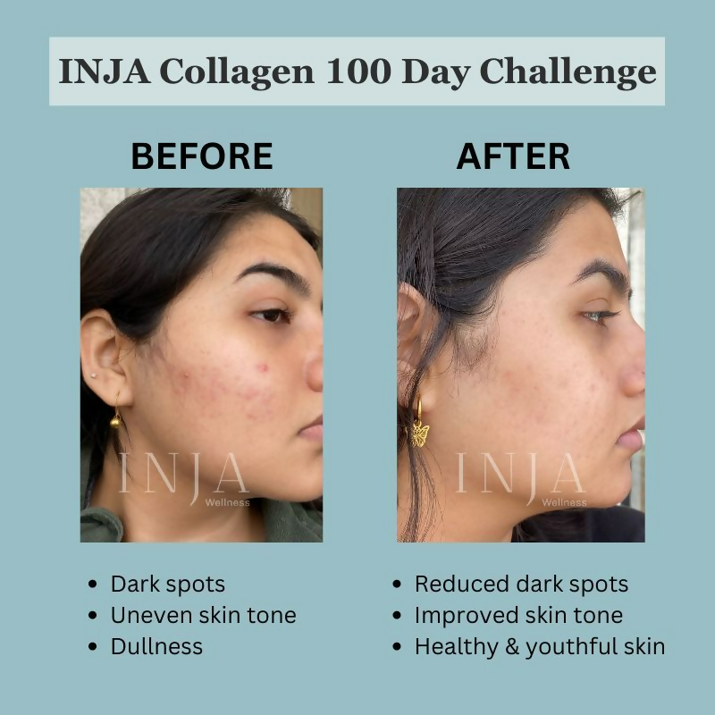 Inja Fit Marine Collagen For Skin Joints And Muscles With Vit C & Glucosamine - Coffee Flavour