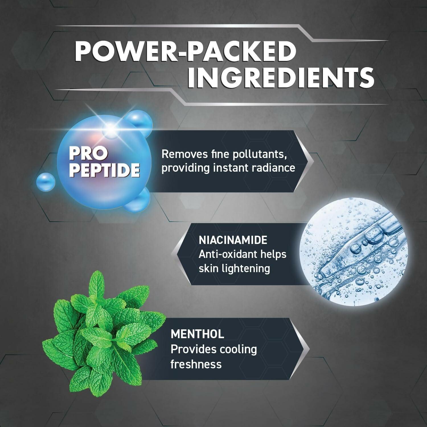 Fair and Handsome Instant Radiance Face Wash Pro-Peptide, Instant Radiance, Washes of Fine Pollutants