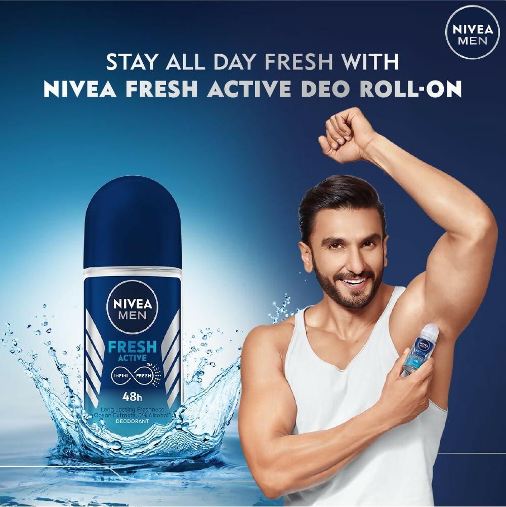 Nivea Men Fresh Active Deo Roll On 48 H Freshness