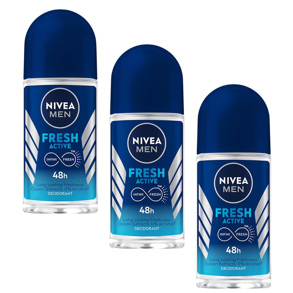 Nivea Men Fresh Active Deo Roll On 48 H Freshness