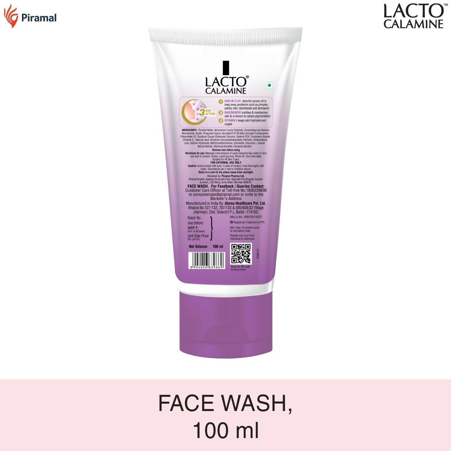 Lacto Calamine Face Wash For Oily Skin