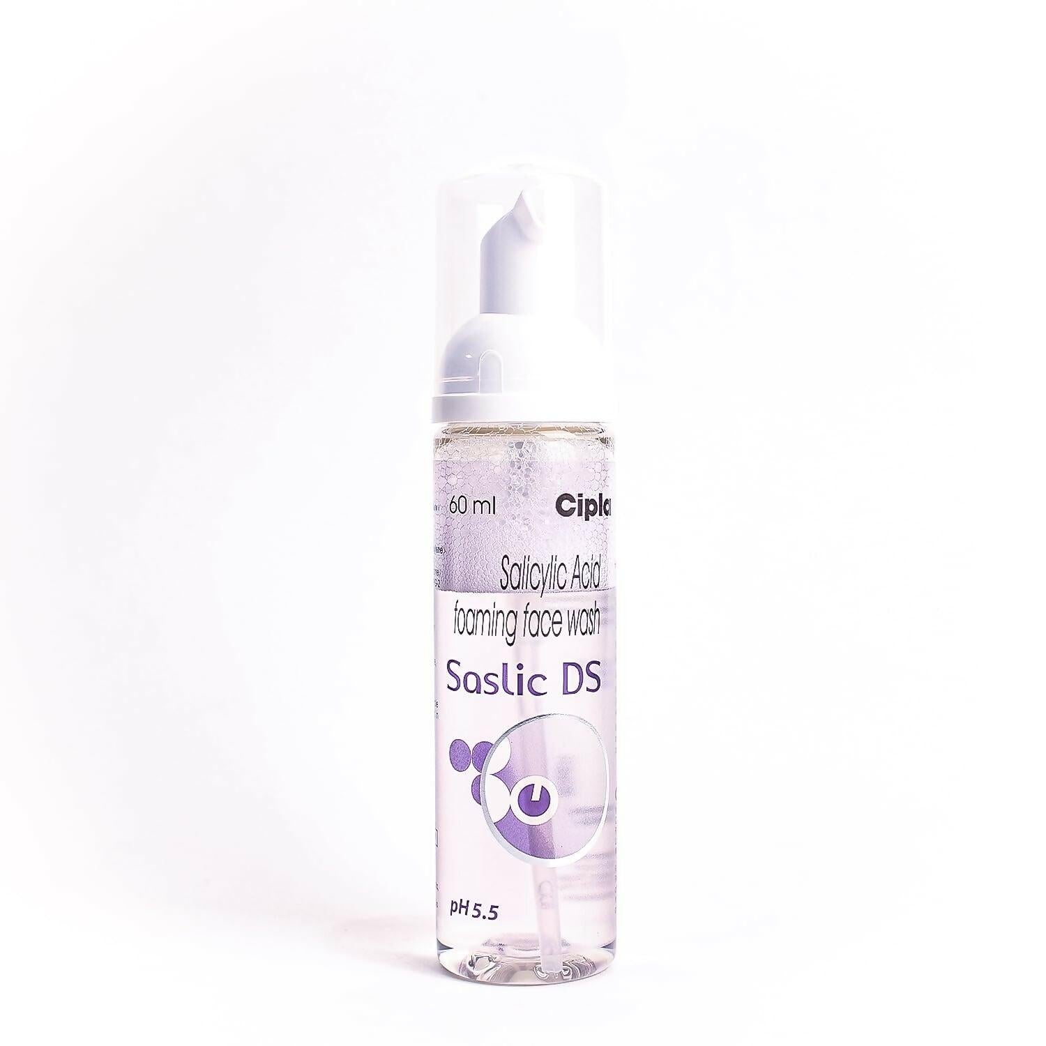 Cipla Saslic DS Foaming Face Wash 2% Salicylic Acid