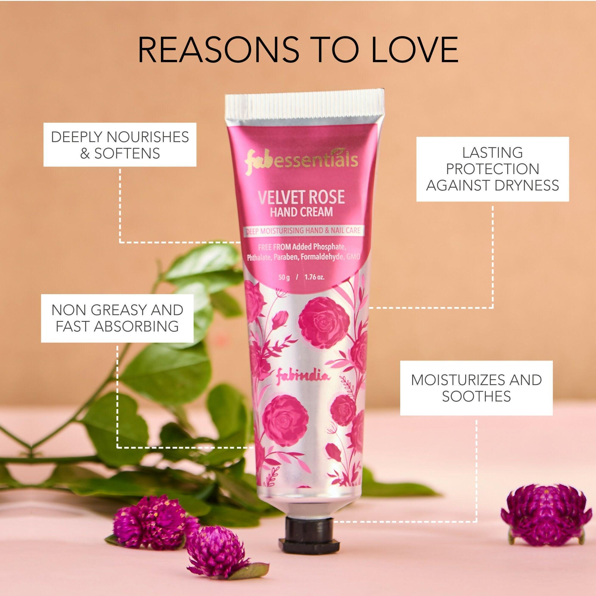Fabessentials Velvet Rose Hand Cream