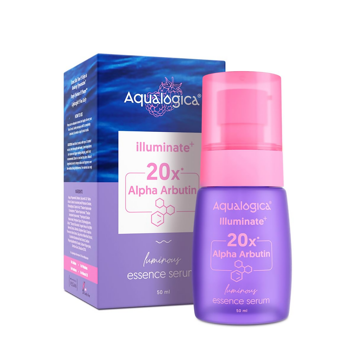 Aqualogica Illuminate+ 20x Alpha Arbutin Luminous Essence Serum