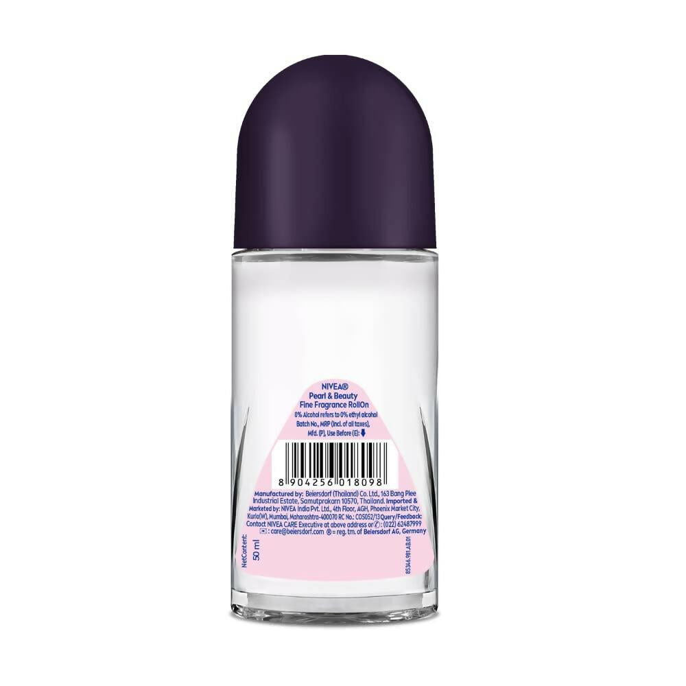Nivea Deodorant Roll On Pearl & Beauty Fine Fragrance For Women