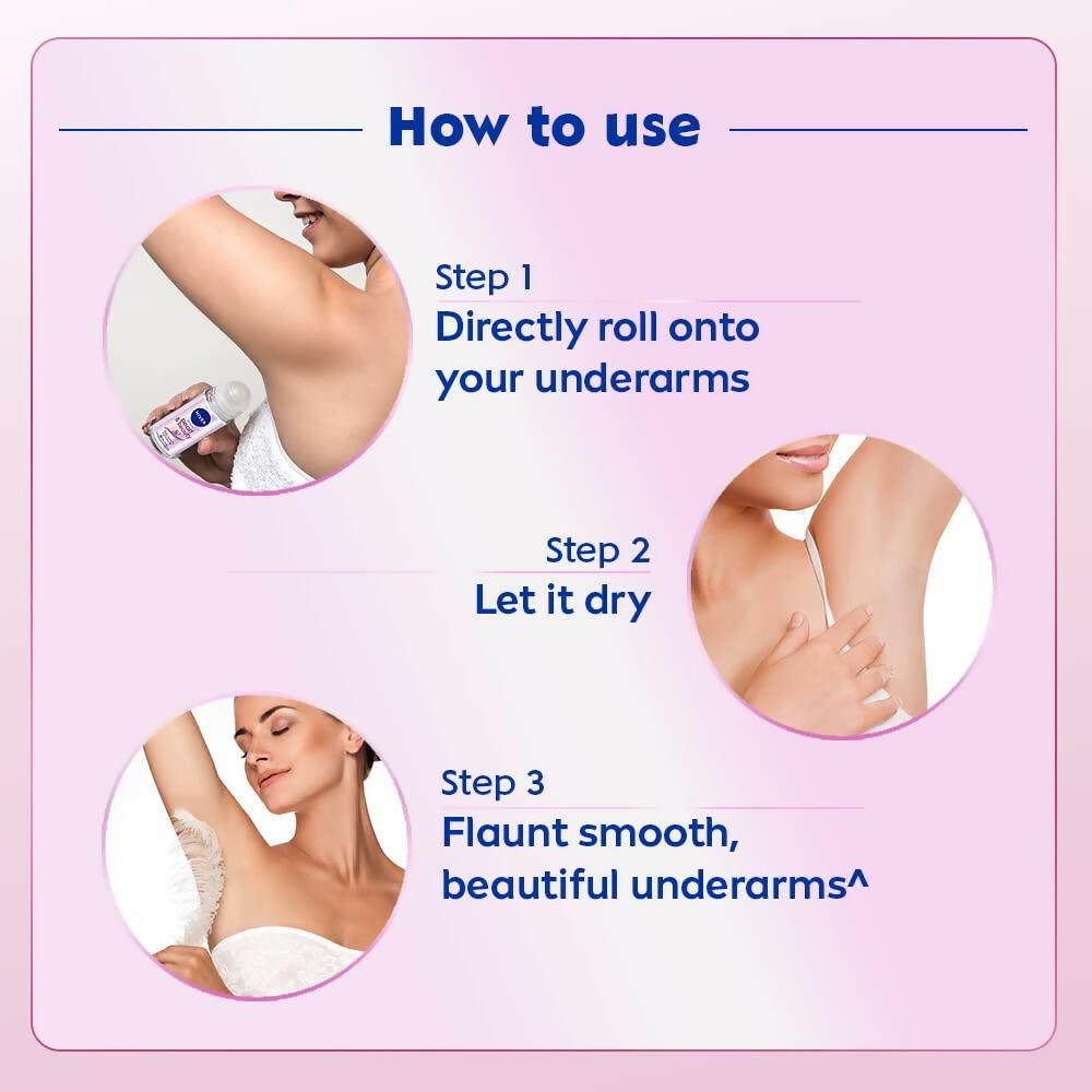 Nivea Pearl and Beauty Deo Roll On With Pearl Extracts & Avocado Oil 48 H Smooth & Beautiful Underarms 0% Alcohol