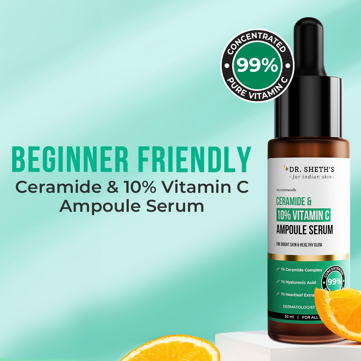 Dr. Sheth's Ceramide & 10% Vitamin C Ampoule Serum
