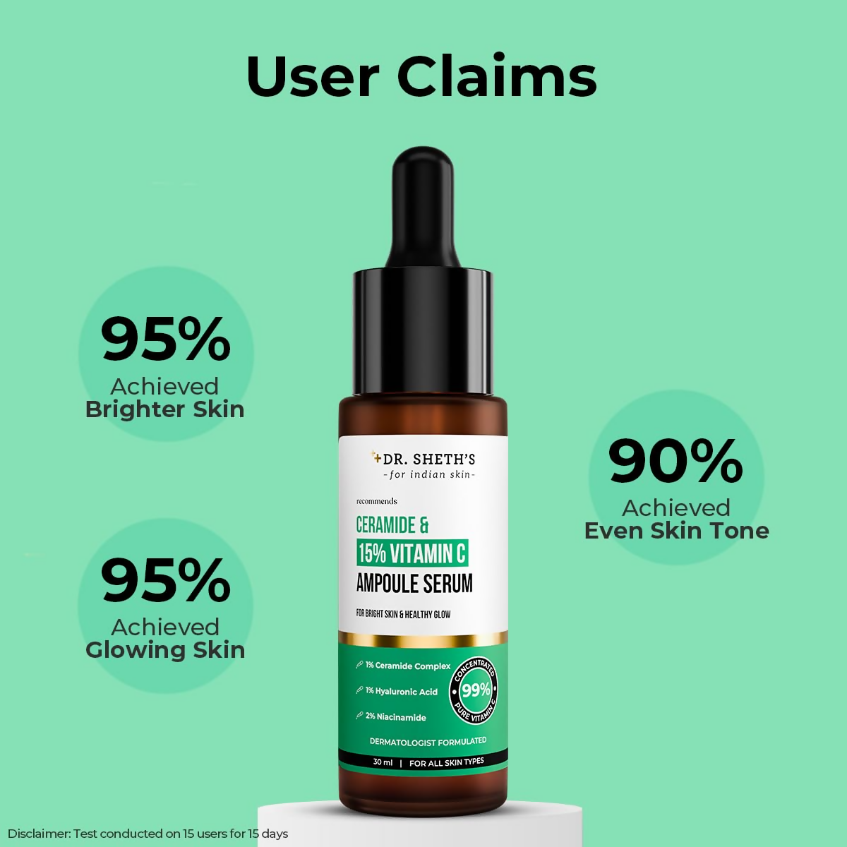 Dr. Sheth's Ceramide & 15% Vitamin C Ampoule Serum