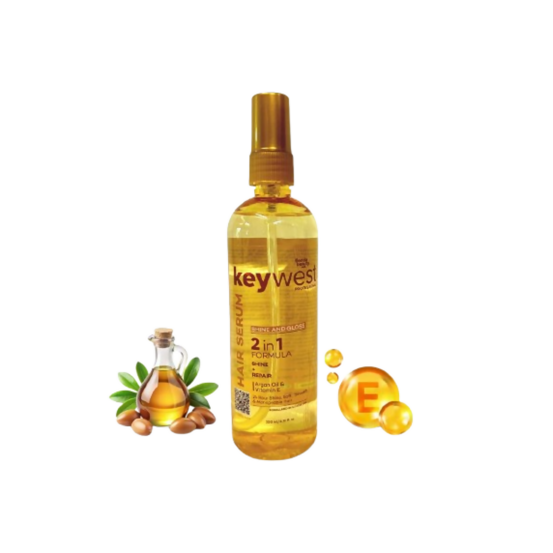 Keywest Professional Shine & Gloss Hair Serum 2in1 Formula Shine + Repair