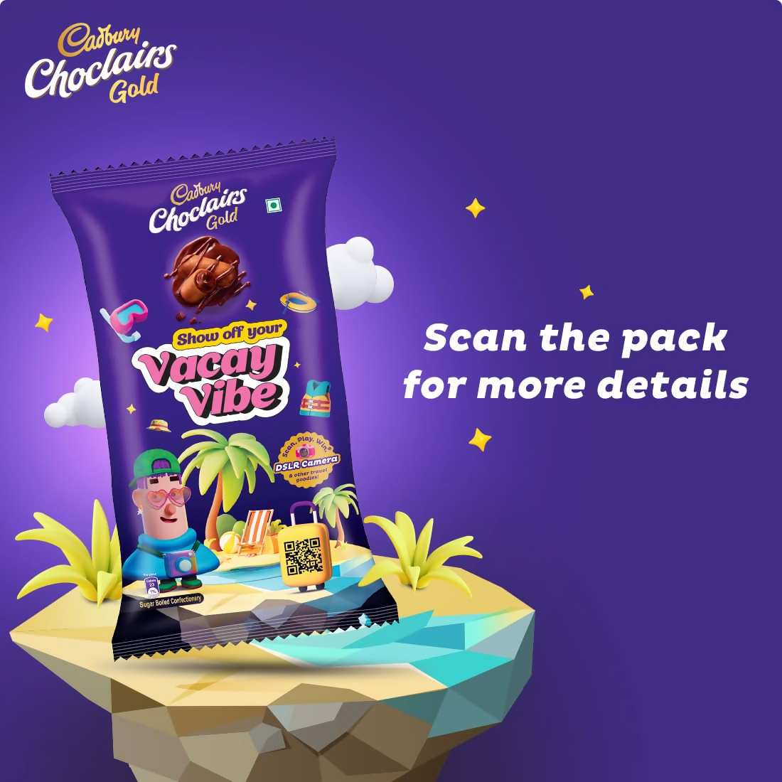 Cadbury Choclairs Gold Candies (chocolatecaramel)