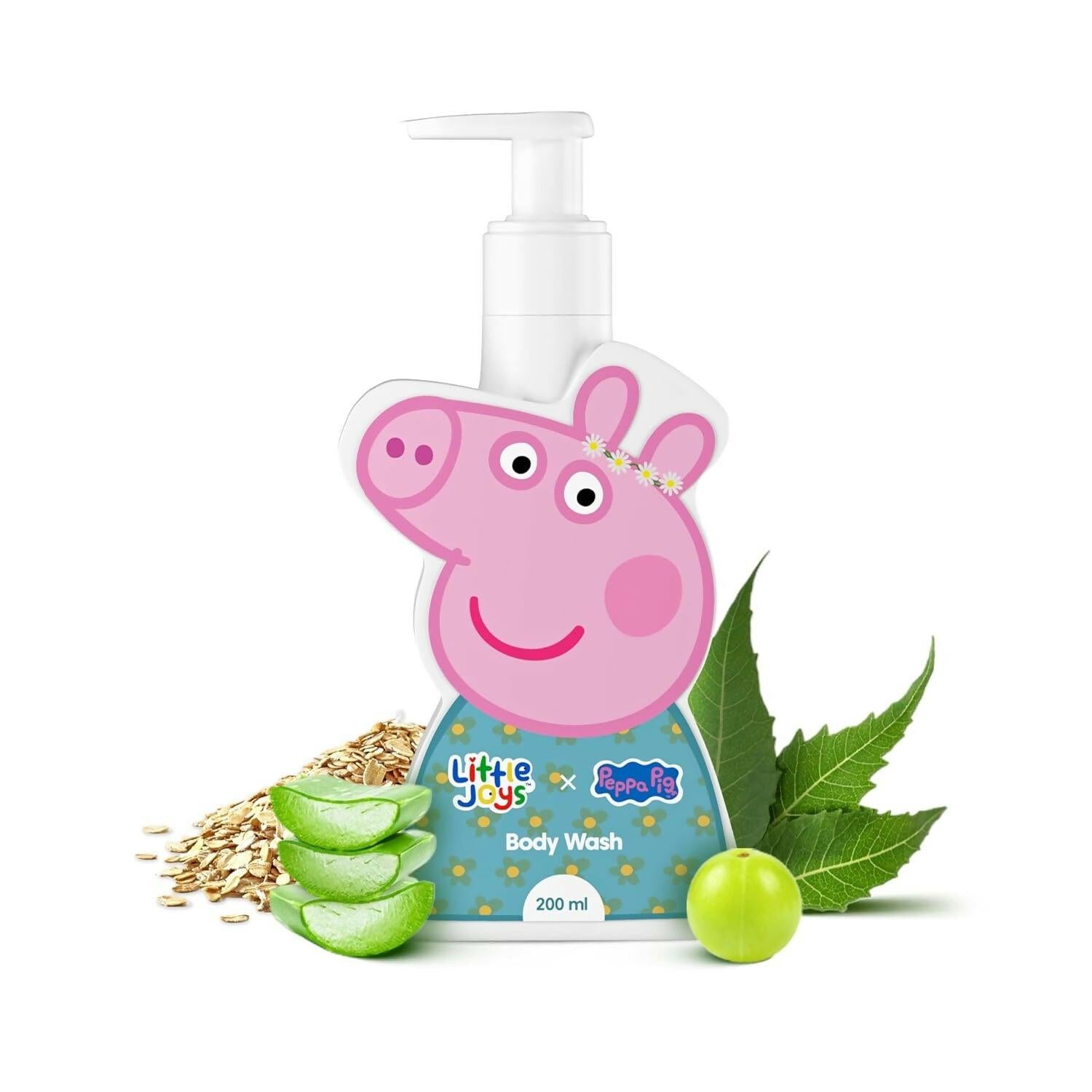 Little Joys X Peppa Pig Organic Body Wash for Kids, Deep Cleanses & Protects Skin From Bacterial Infection