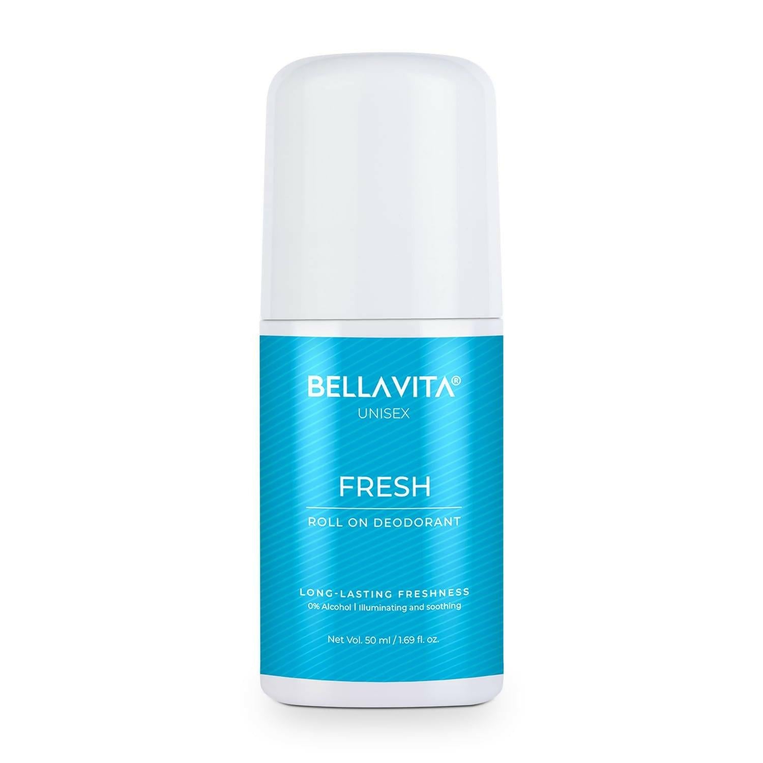 Bella Vita Fresh Natural Underarm Roll On Deodorant for Men & Women