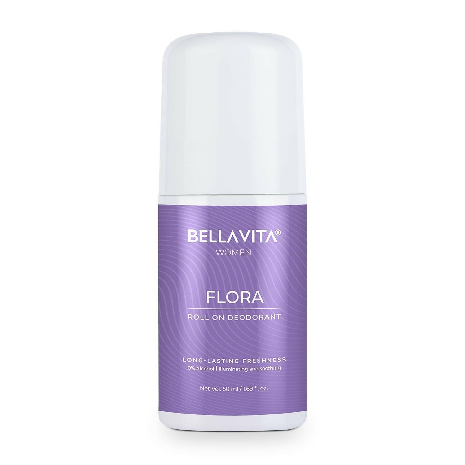 Bella Vita Flora Natural Underarm Roll On Deodorant for Women