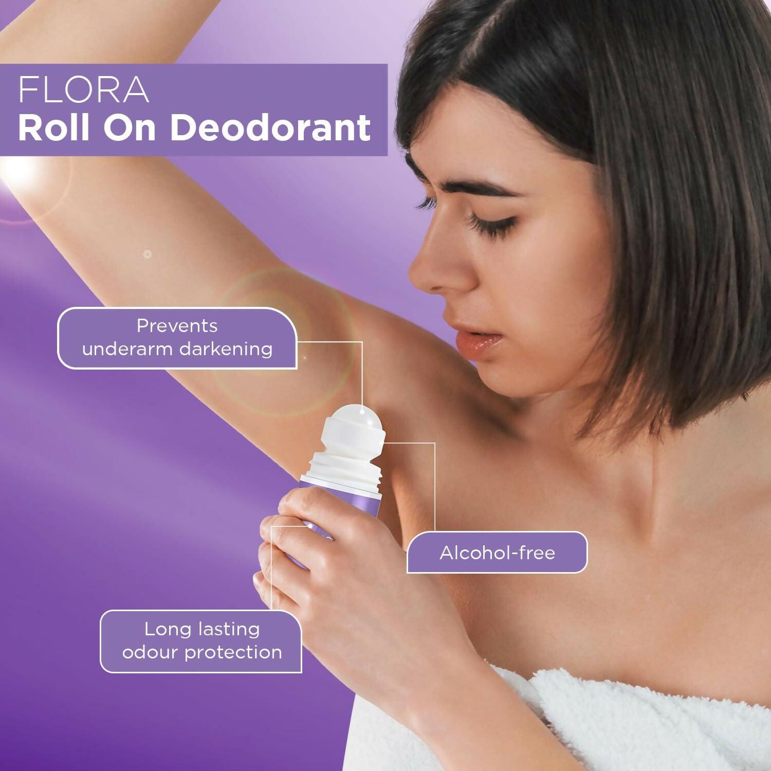 Bella Vita Flora Natural Underarm Roll On Deodorant for Women