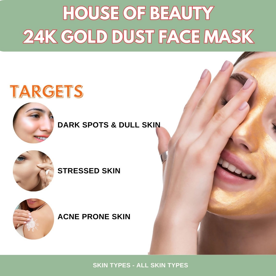 House of Beauty 24K Gold Dust Face Mask