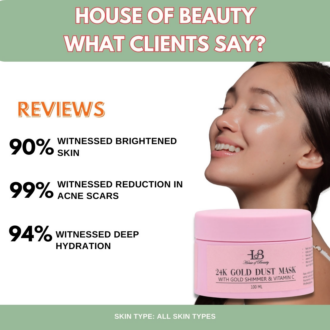 House of Beauty 24K Gold Dust Face Mask