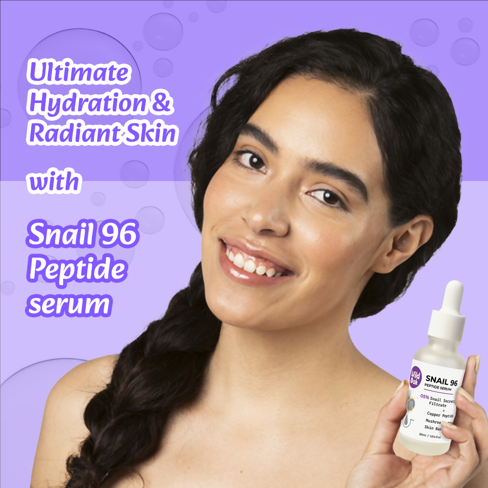 Wild Oak Korean Snail 96 Peptide Serum Glass Skin, Skin Hydration Hyper Pigmentation Anti-Aging & Wrinkles