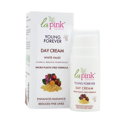 La Pink Young Forever Day Cream With White Haldi & Bakuchi