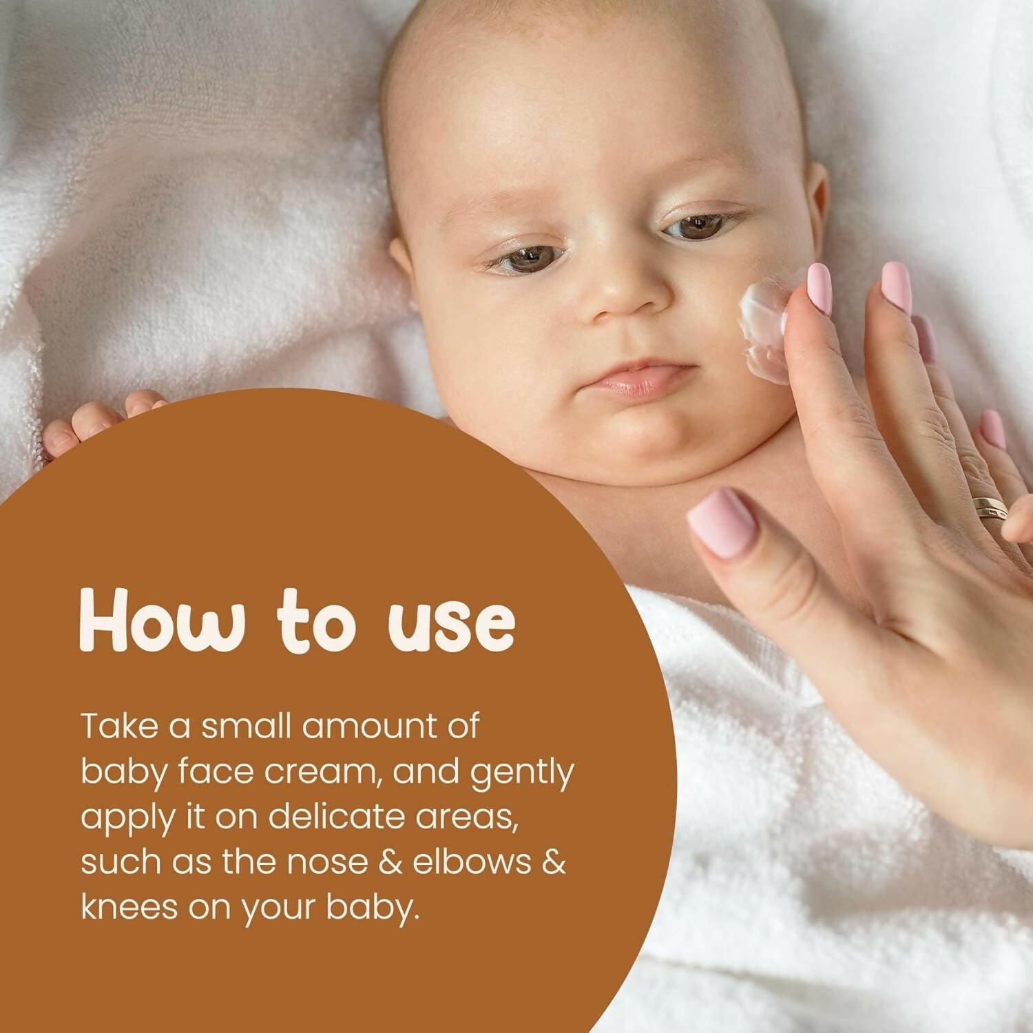 Mother Sparsh Milky Soft Baby Face Cream With Coconut Oil, Milk Protein & Vitamin B5, Non Sticky Baby Cream Prevents Dryness