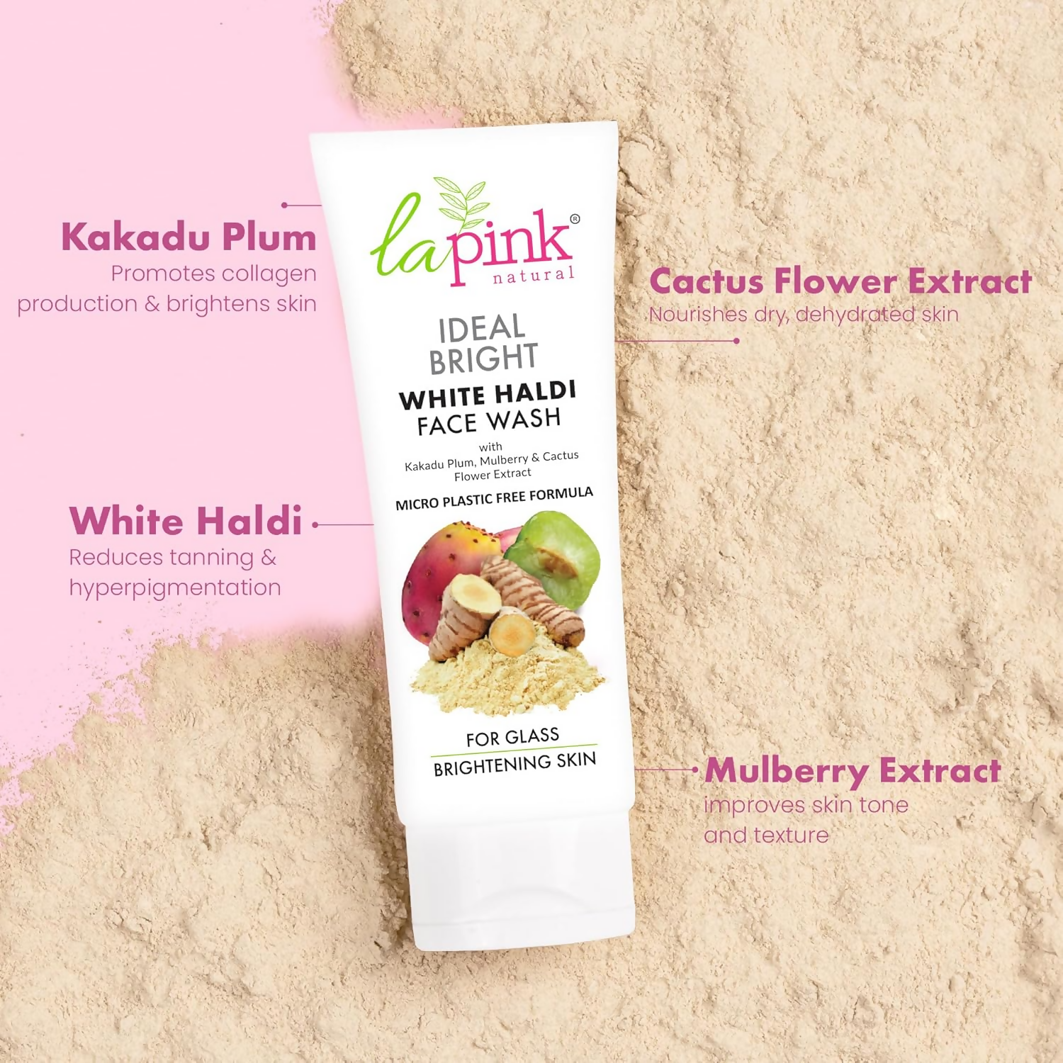 La Pink Ideal Bright White Haldi Face Wash