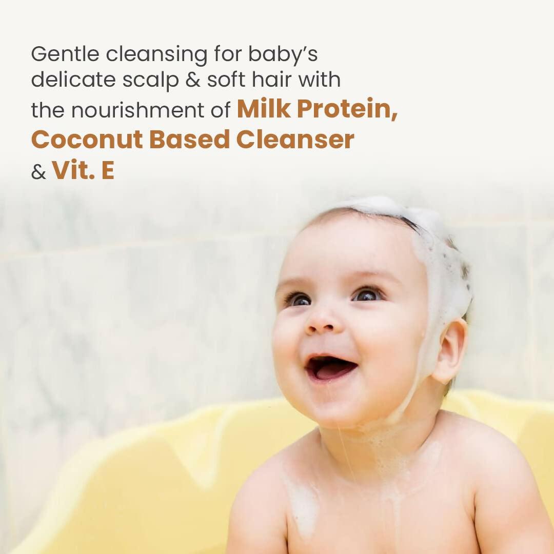Mother Sparsh Milky Soft Baby Shampoo With Milk Protein, Vitamin E & Coconut Oil, For Daily Moisturizing | Tear Free Formula
