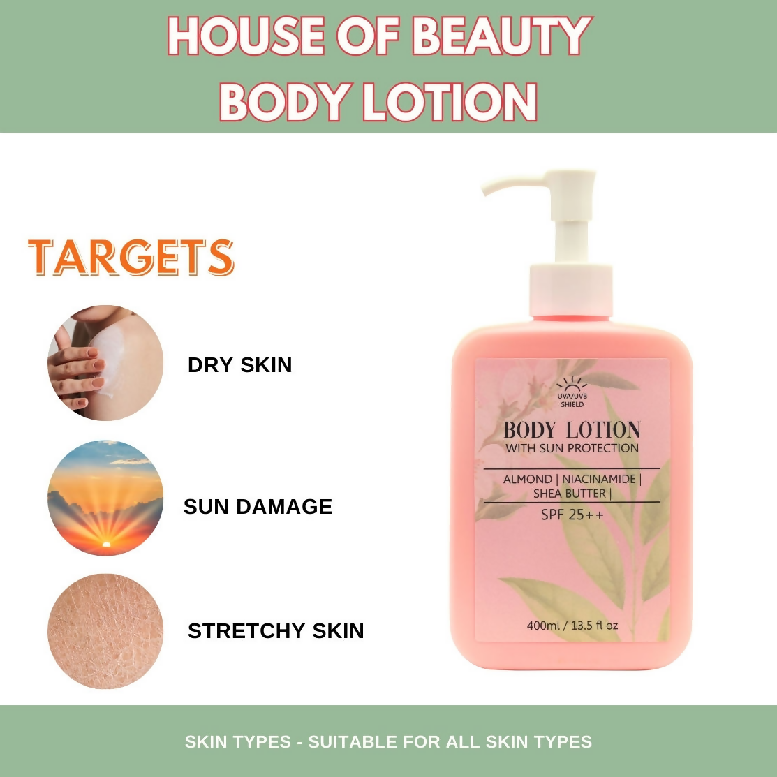 House of Beauty Body Lotion SPF25+