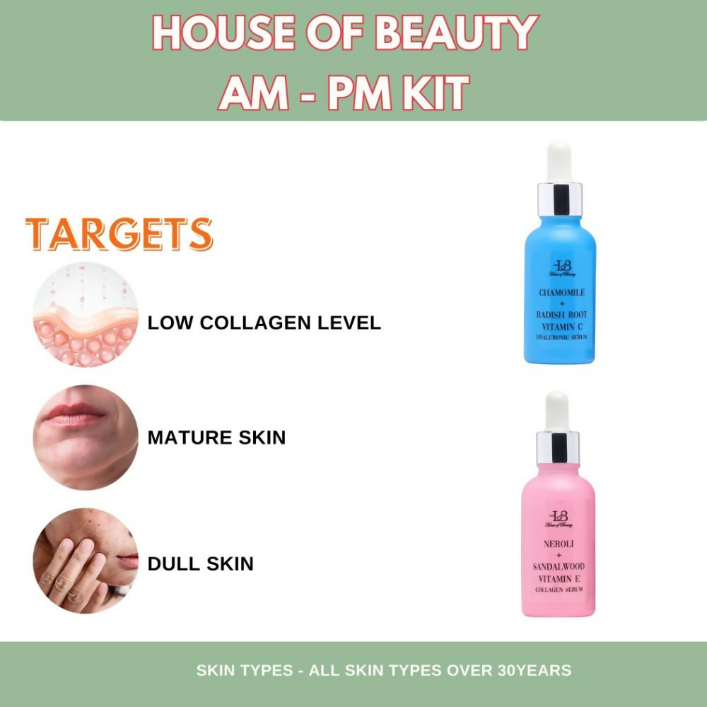 House of Beauty Am + Pm Pack - Collagen + Hyaluronic Serum