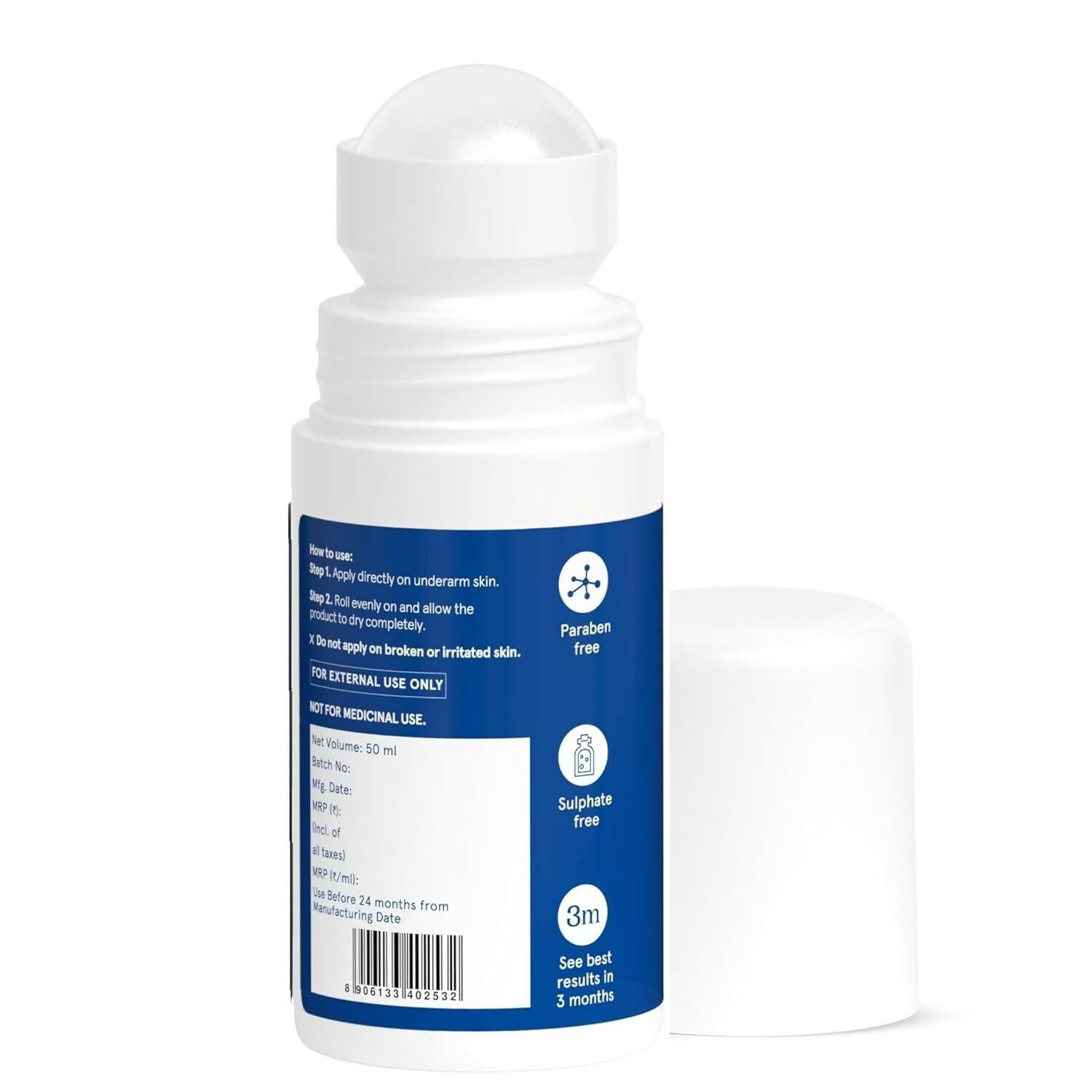 BeBodywise Underarm Liquid Roll On Fades Underarm Pigmentation For Sensitive Skin