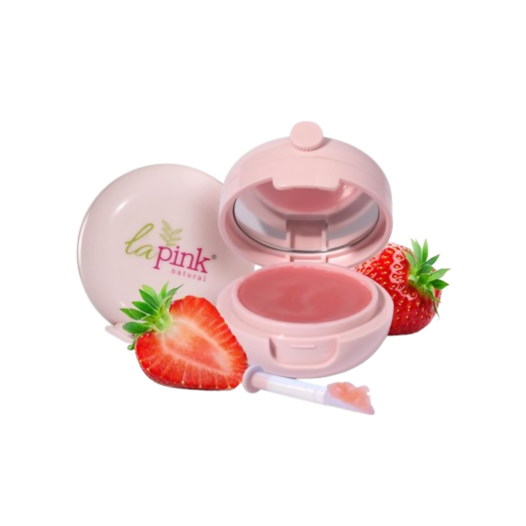 La Pink Strawberry Natural Tinted Lip Balm With Shea & Kokum Butter