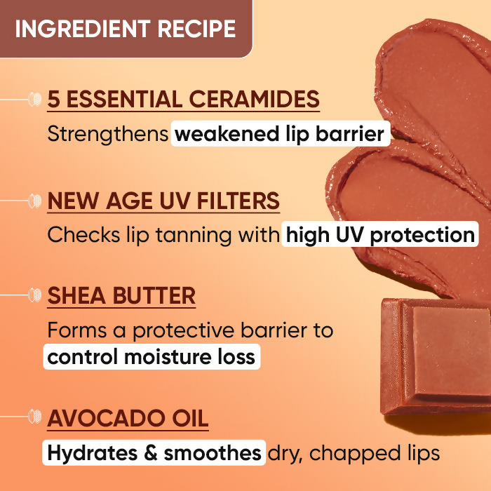 Dot & Key Barrier Repair Hydrating Lip Balm SPF 50 With Ceramides & Peptides Cocoa Nude